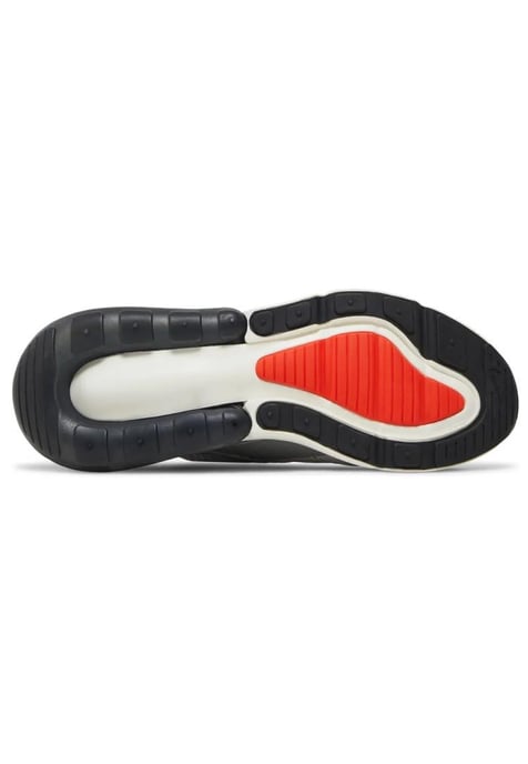 Zapatillas Nike Air Max 270, Gris Niebla / Naranja Equipo Vela - Image 3