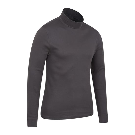 Mountain Warehouse Mens Meribel Turtle Neck Base Layer Top (Grey) - Image 3