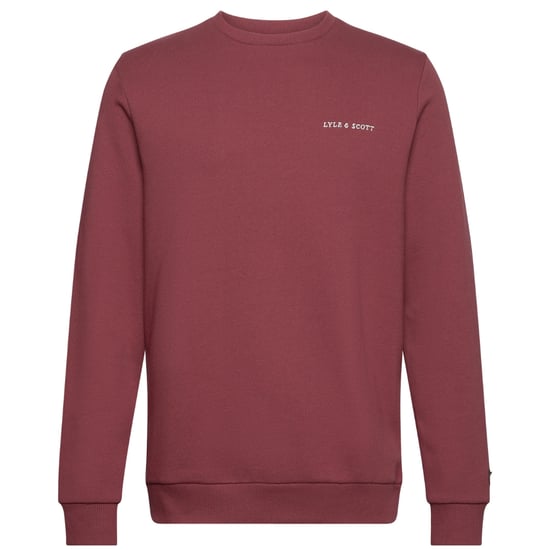 Sudadera burdeos Fletcher con logo bordado de Lyle & Scott - Image 1