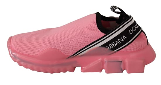 Zapatillas Sorrento de mujer en color rosa de Dolce & Gabbana, tipo slip on, informales y de caña baja. - Image 2