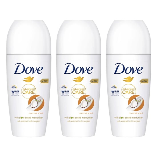 Dove Antiperspirant Advanced Care Deodorant with Coconut Scent 48H - 50ml, 3 Pack
