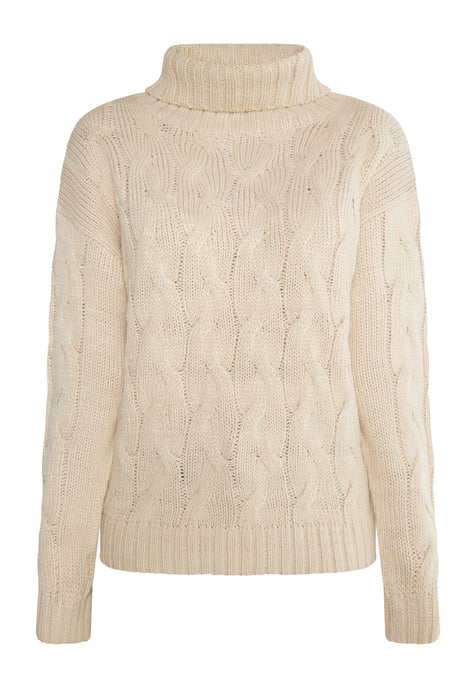 Mymo Knitted pullover women cream - Image 1