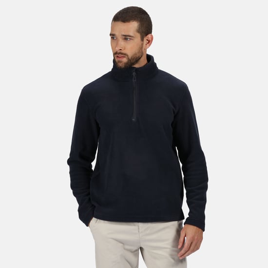 Regatta Mens Honestly Made Recycled Half Zip Fleece (Navy)