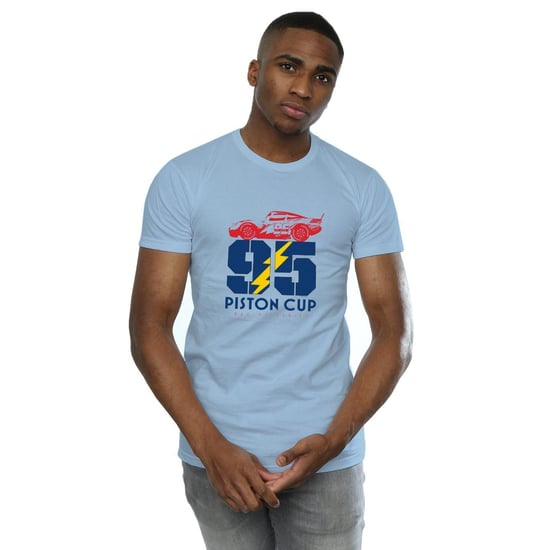 Disney Mens Cars Piston Cup 95 T-Shirt (Baby Blue) - Image 2