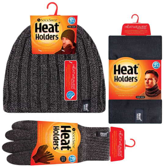 Set de Gorro, Cuello y Guantes para Hombre | Calentadores | Accesorios de Invierno - Gris - Image 2