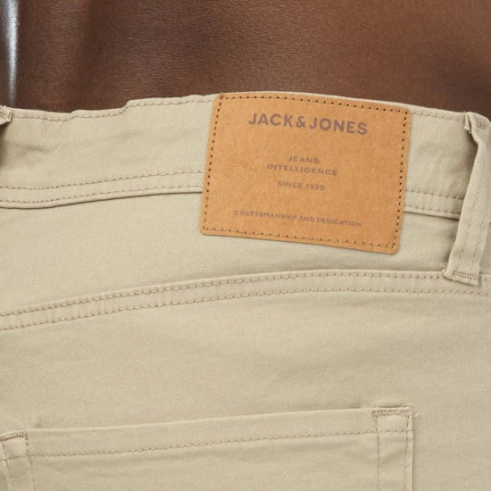 Men's Jack and Jones Rick Original Shorts in Ecru - Image 4