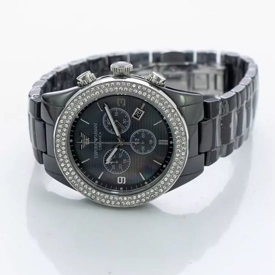 Emporio Armani AR1455 Ceramica Ladies Crystal Watch - Image 2