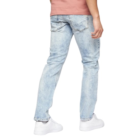 Crosshatch Mens Cadman Straight Jeans (Light Wash) - Image 2