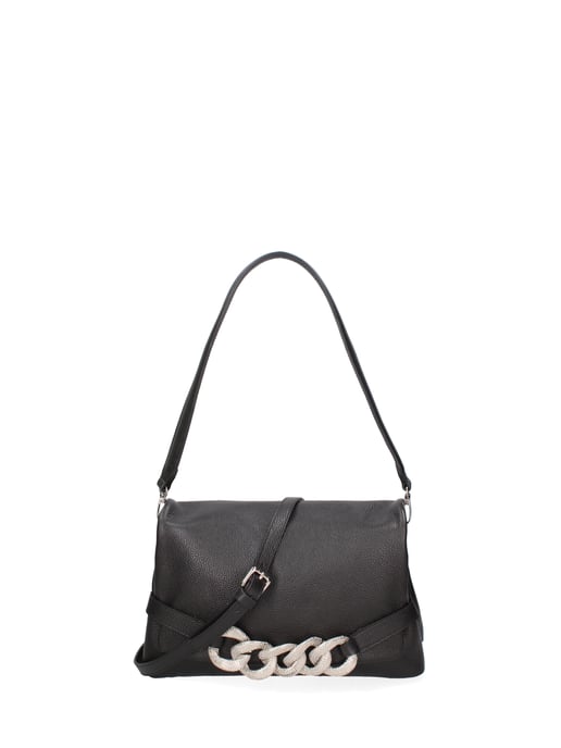 John Richmond Bolso de hombro Mujer BLACK AND GOLD - Image 5