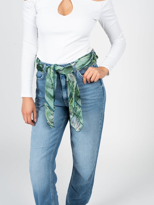 Guess Vaqueros Mom Fit de mujer azul - Image 4