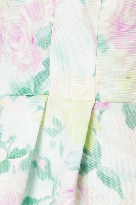 Petite Floral Bandeau Ottoman Midi Dress - Image 5