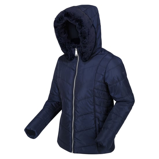Regatta Womens/Ladies Wildrose Baffled Padded Hooded Jacket (Navy)