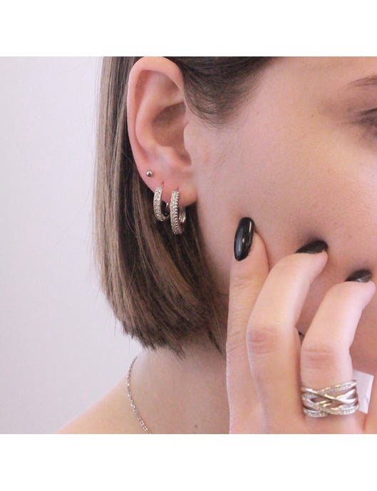 Pendientes Aleah - Plata y Cristal - Image 6