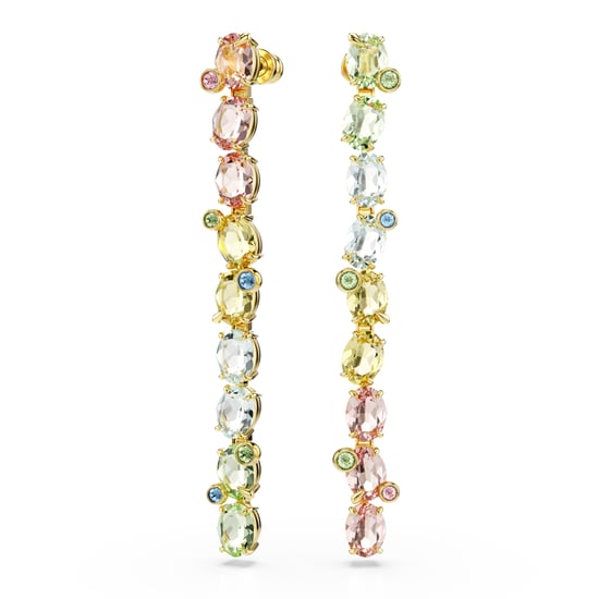 Swarovski 'Gema' Women's Gold Plated Metal Drop Earrings - Gold 5705809 - Image 2