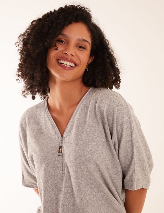 Zip Front Top