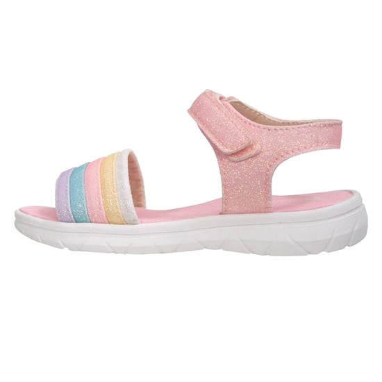Mountain Warehouse Girls Rainbow Leather Sandals (Pink) - Image 3