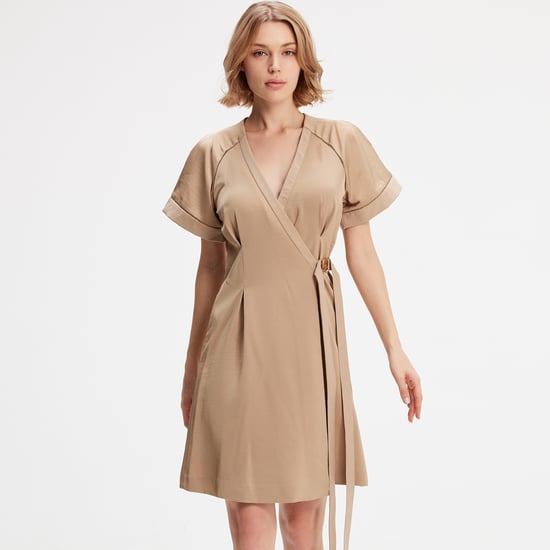Minimalist Wrap Dress - Image 2