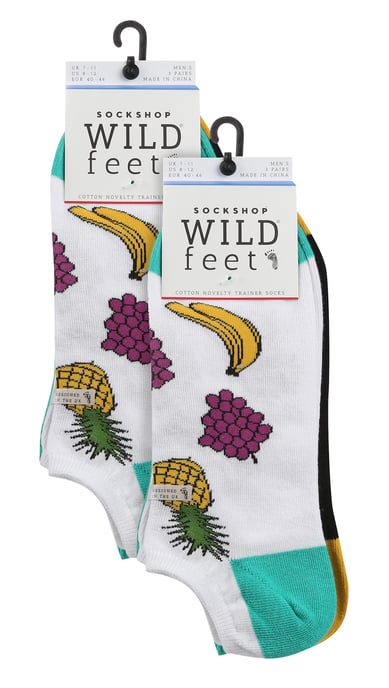 Lote de 6 calcetines para hombre Wildfeet Funny Low Cut Socks for Summer - Fruit - Image 2
