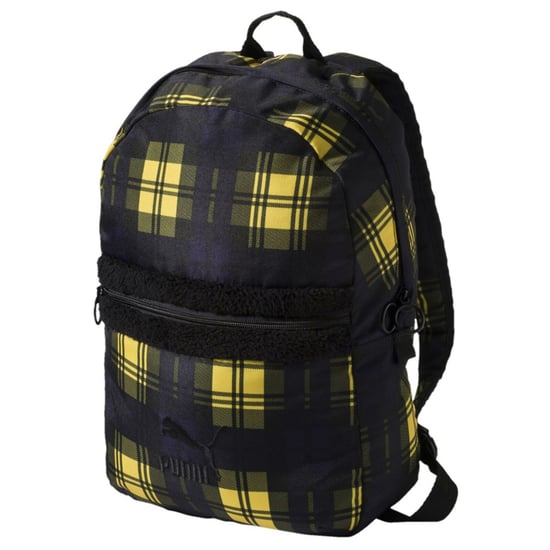 Puma Prime Varsity Backpack Plaid Unisex Bag Navy 075548 01