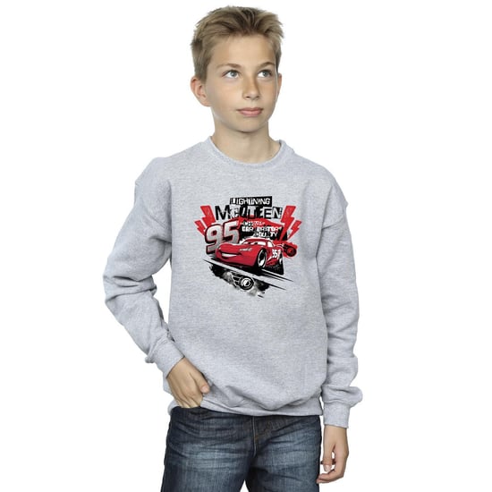 Disney Boys Cars Lightning McQueen Collage Sweatshirt (Sports Grey) - Image 3