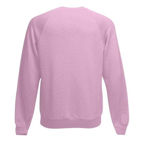 Fruit Of The Loom Mens Raglan Sleeve Belcoro® Sweatshirt (Light Pink) - Image 2