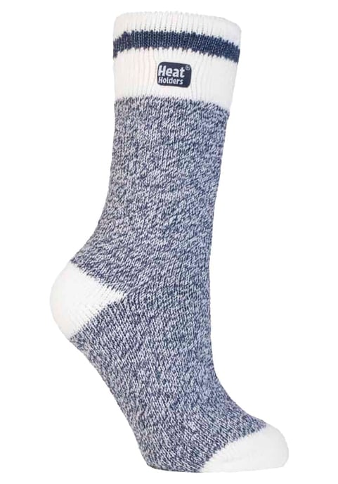 Heat Holders - Ladies Patterned Winter Warm Thermal Socks 4-8 UK