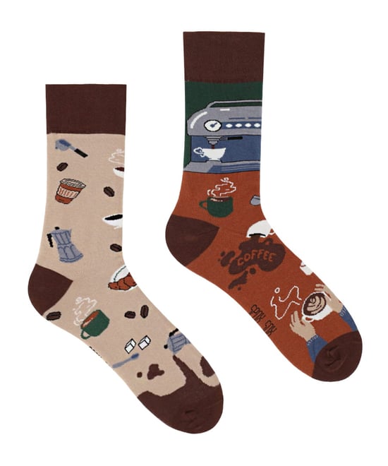 SPOX SOX - Calcetines de colores para hombre y mujer - Café - Image 1