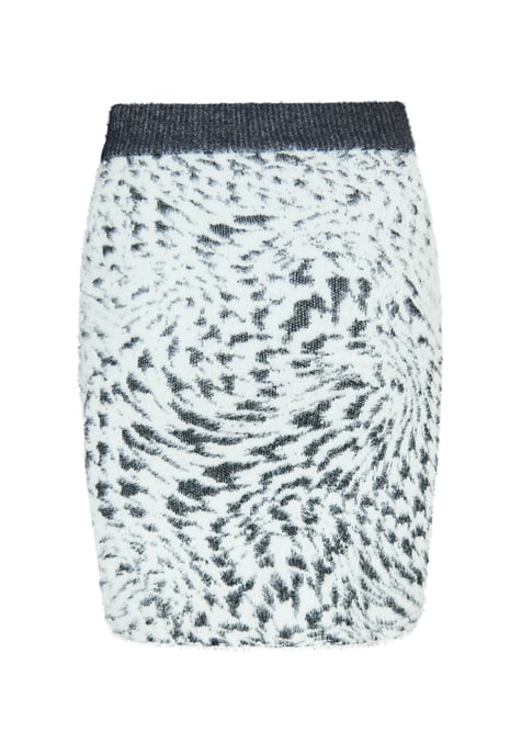 Mymo Knitted skirt women marine white - Image 2
