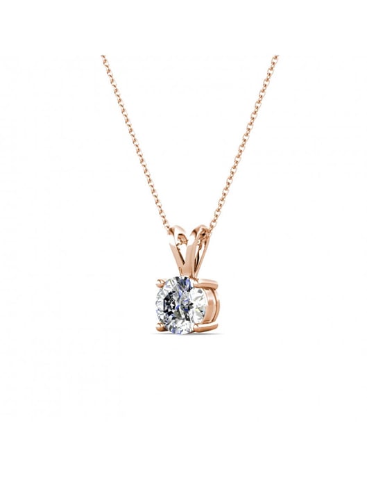 Colgantes de Piedra Vernice - Oro Rosa y Cristal - Image 3