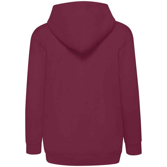Fruit Of The Loom Childrens/Kids Hooded Sweatshirt (Burgundy) - Image 3