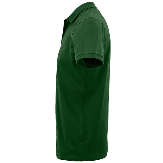 SOLS Mens Planet Pique Organic Polo Shirt (Bottle Green) - Image 3