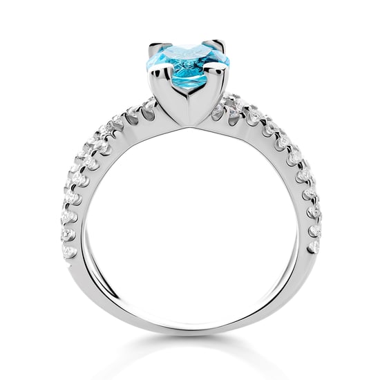 Orphelia Women's 925 Sterling Silver Ring - Silver ZR-7478/AQ - Image 2
