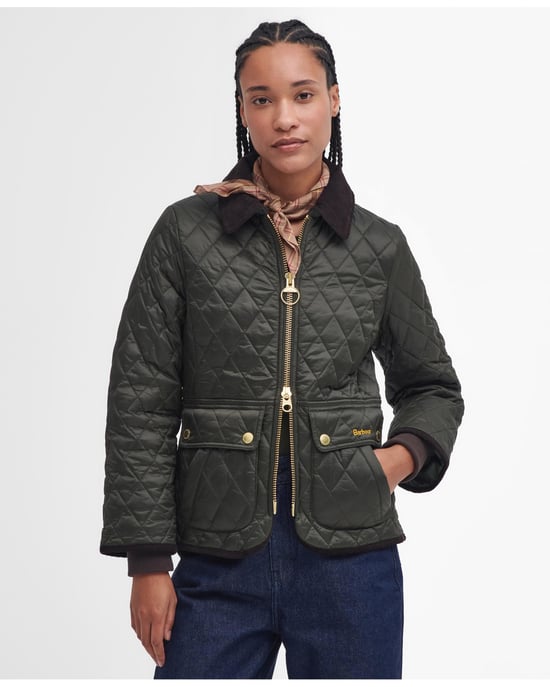 Chaqueta acolchada ajustada Beadnell para mujer Barbour - Image 1