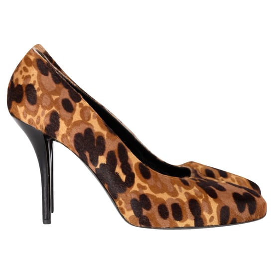 Balenciaga Leopard Print Pumps in Multicolor Pony Hair - Image 1