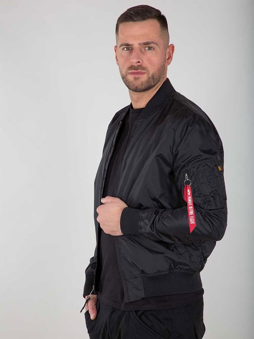 Alpha Industries Men's MA-1 TT Bomber Jacket in Black - Image 4