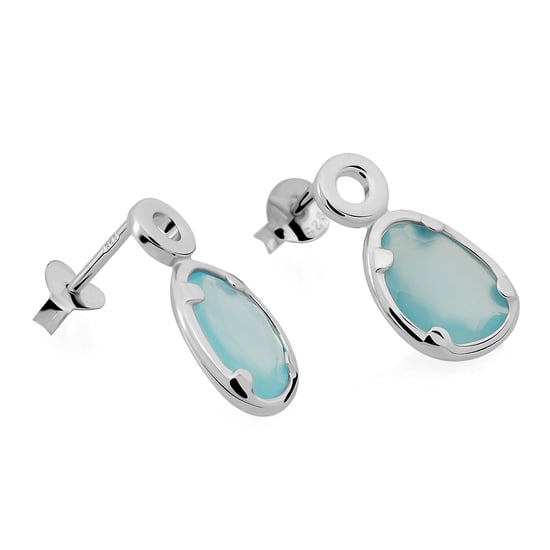 Orphelia 'Rivera' Women's 925 Sterling Silver Drop Earrings - Silver ZO-7480/BC - Image 1