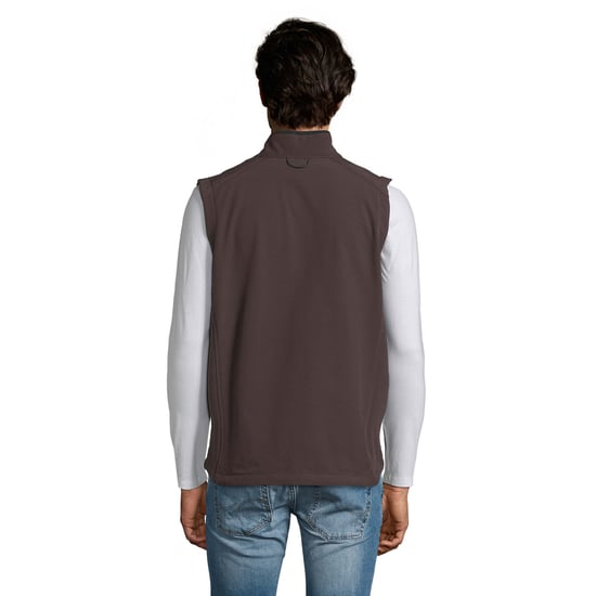 SOLS Mens Rallye Softshell Sleeveless Gilet (Dark Chocolate) - Image 2
