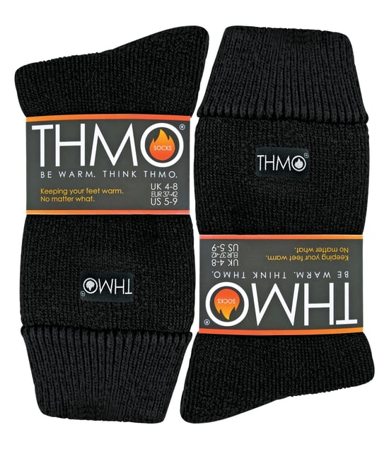 THMO - Calcetines Térmicos Calcetines de Cama para Señoras con Agarres Antideslizantes - Image 2