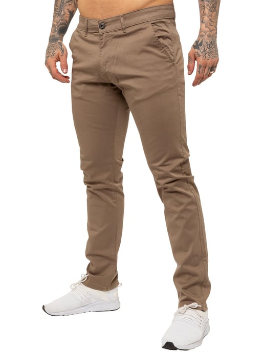 Enzo | Jeans Chino Slim Fit de Stretch para Hombre - Beis - Image 1