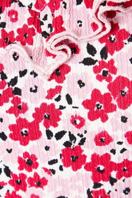 Double Frill Neck Detail Top