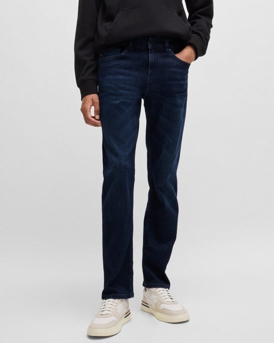 BOSS Orange DELAWARE BO Jeans de Hombre Slim Fit Comfort-Stretch Azul Oscuro NOS - Image 1