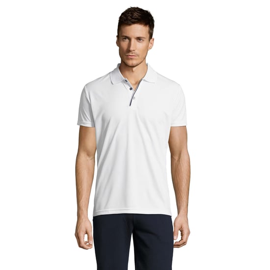 SOLS Mens Performer Sports Polo Shirt (White) - Image 1
