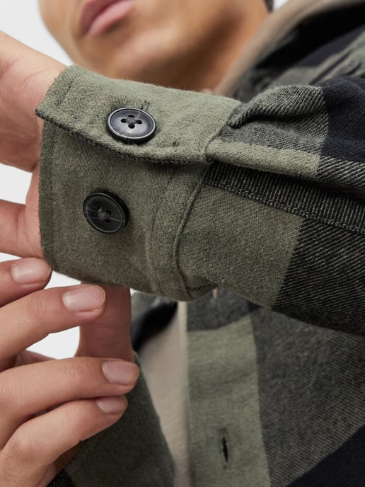 Produkt Dean Check Overshirt Verde - Image 3