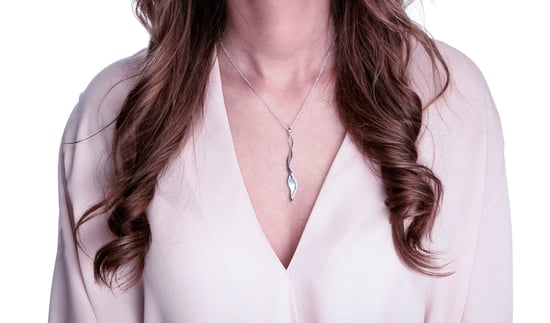 Orphelia 'Zena' Women's 925 Sterling Silver Chain with Pendant - Silver ZK-7172 - Image 4