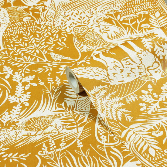 Papel tapiz impreso con animales Bosque Invernal - Image 1