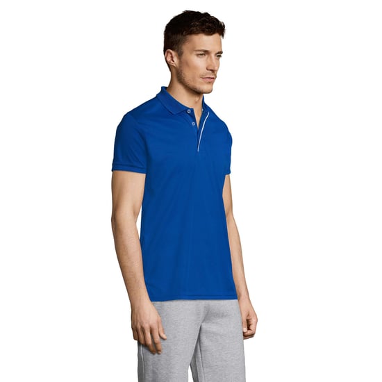 SOLS Mens Performer Sports Polo Shirt (Royal Blue) - Image 3
