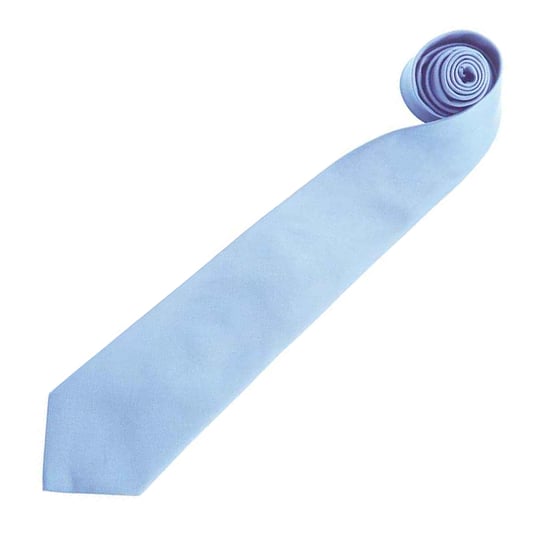 Premier Mens “Colours” Plain Fashion / Business Tie (Mid Blue) - Image 2