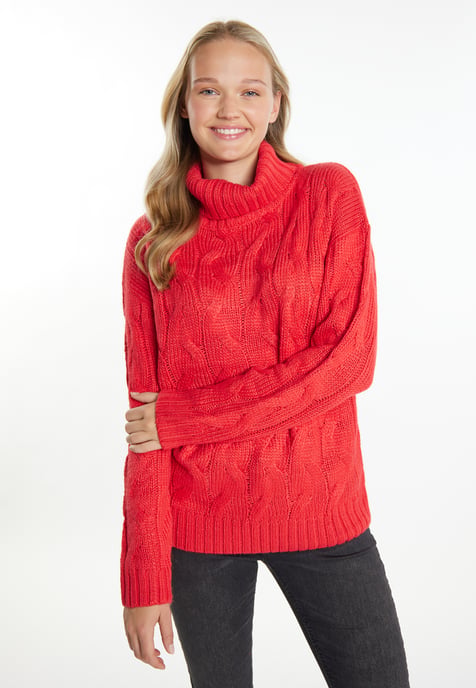 Mymo Knitted pullover women red - Image 3