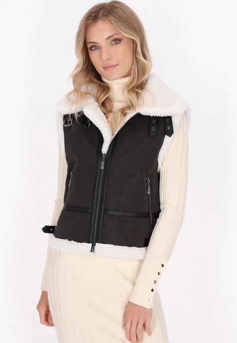 Dreimaster Vest women dark brown - Image 3