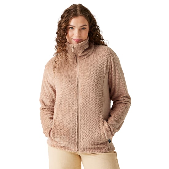 Regatta Womens/Ladies Heidy Fluffy Full Zip Fleece Jacket (Warm Taupe) - Image 3